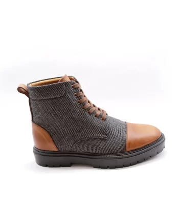 BOTIN ZAR 10 NATURA CAOBA X GAZABA CUADROS NEGRO