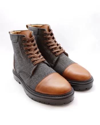 BOTIN ZAR 10 NATURA CAOBA X GAZABA CUADROS NEGRO