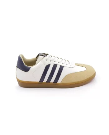 SAMBA 08 BLANCO MATE X CARNAZA BEIGE X AZUL